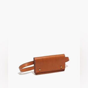 Madewell Leather Belt Bag, brown leather, Great condition